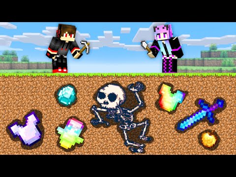 We Survive in RARE MINING WORLD in Minecraft