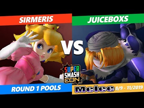 SSC 2019 SSBM -  SirMeris (Peach) VS  JuiceBoxs (Sheik) Smash Melee Round 1 Pools