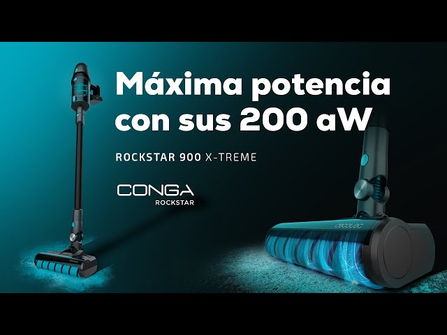 Aspirador sem Fio Cecotec Conga Rockstar 900 X-Treme 600W 90min Animais Alergias 0,6L video