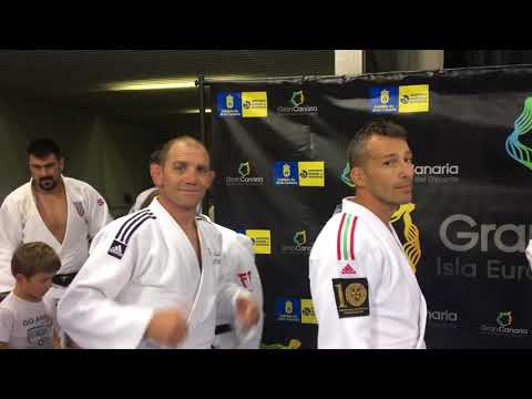 Veteran European Judo Championships Gran Canaria 2019, Day 3, Award ceremony. 66 kg. M 3, Липилин 2