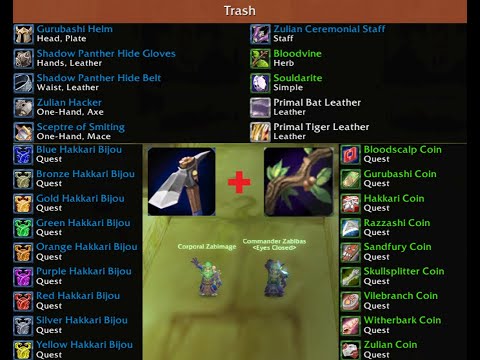 Wow TBC Anniversary - ZG Post Nerf 300+G/h 2 Mage 86 Mob 16m / 70Mob 13-14m Run