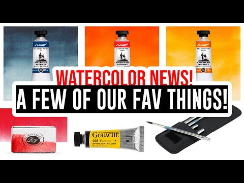 Watercolor News🎨- Giveaway, Tutorial, Blog Posts, New Items and SALES! 🥳💸