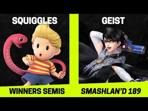 SmashLAN'd 189 Winners Semis - Squiggles (Lucas) vs Geist (Bayonetta) - SSBU Tournament