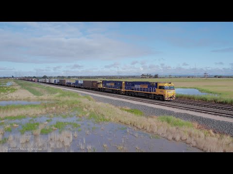 5AM5 Pacific National Freight Train With Shipping Containers (25/11/2022) - PoathTV Railways
