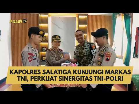 KAPOLRES SALATIGA KUNJUNGI MARKAS TNI, PERKUAT SINERGITAS TNI-POLRI