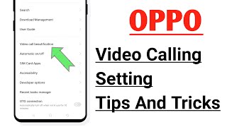 OPPO Video Calling Setting Tips And Tricks