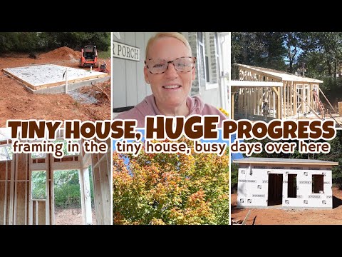 HUGE PROGRESS ON THE TINY HOUSE / FRAMING DAY / SUCH BUSY DAYS / FALL 2025