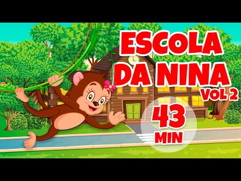 Escolinha da Nina vol 2 - Giramille 43 min | Desenho Animado Musical