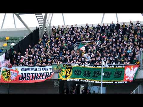 Doping kibiców GKS-u: BKS Stal Bielsko-Biała - GKS Jastrzębie (03.05.2016)