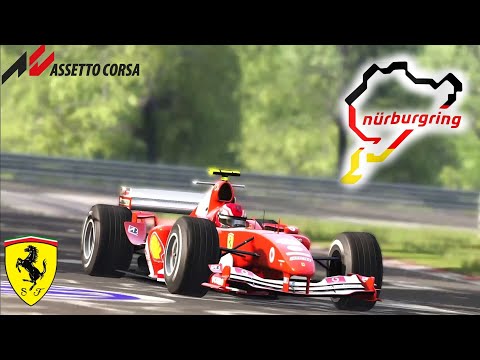 Ferrari F2004 Michael Schumacher Testing in Nurburgring Nordschleife | Onboard | Assetto Corsa