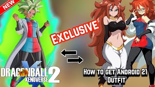 HOW TO GET ANDROID 21 OUTFIT! |DLC PACK 10| Xenoverse  2