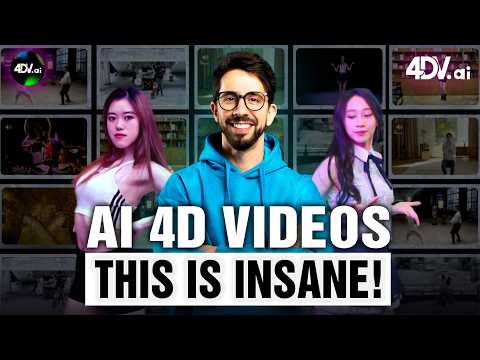 4DV.ai | This Chinese AI can TURN Your 2D videos to 4D!