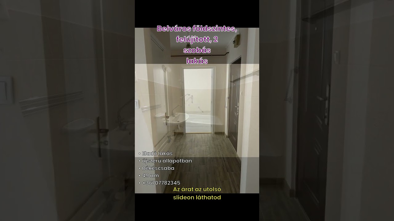 Eladó panellakás, Békéscsaba 2 szoba 50 m² 35.5 M Ft