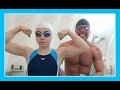 KATIE TRIES DAD S SWIM WORKOUT Flippin Katie