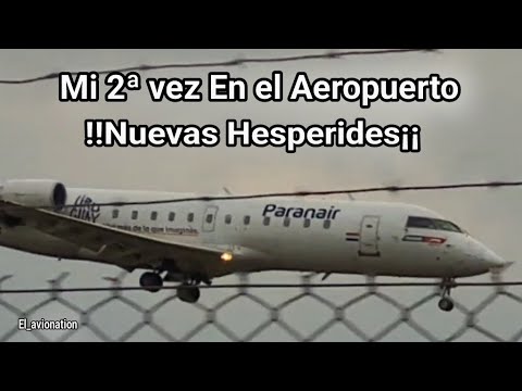 !!Visité por 2ª vez el Aeropuerto Nueva Hespérides: Spotting del CRJ-200 ✈️🔥🎥¡¡