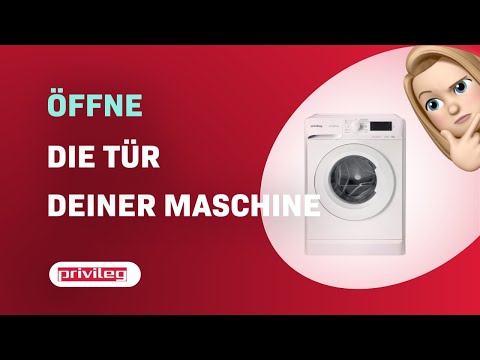 Wie öffnet man die Tür der Privileg PWF MT 61483 Waschmaschine?
