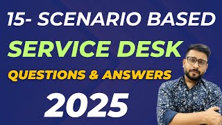 Download the video "Top 15 Service Desk Scenario based Q&A you must know by Callmepandeyji."