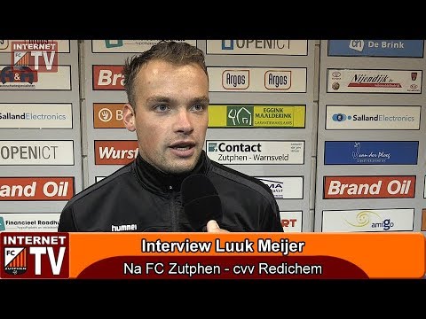 Reactie MotM Luuk Meijer na FC Zutphen - cvv Redichem (4-0)