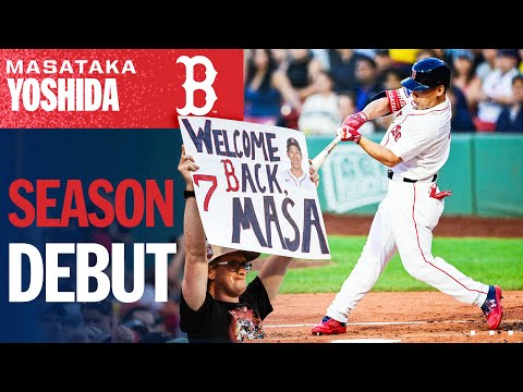 Macho Man is BACK 💪 Yoshida has 3 hits in his season debut for the Red Sox! | 吉田正尚レッドソックスハイライト