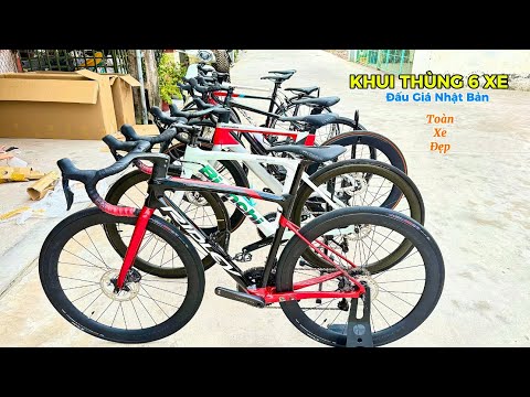 Unboxing 6 Racing Bikes Bianchi, Cannondale, Ridley, Khodaablom, Felt, Japanese Auction