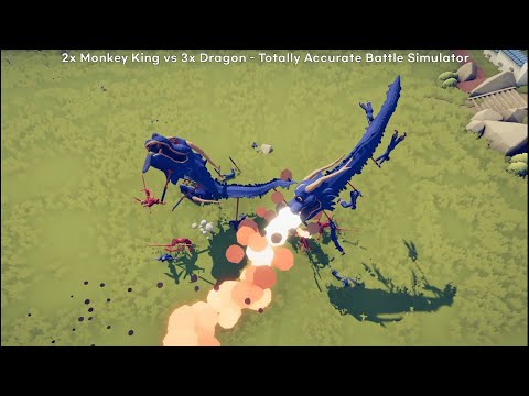 2x Monkey King vs Every Units or Gods - Totally Accurate Battle Simulator