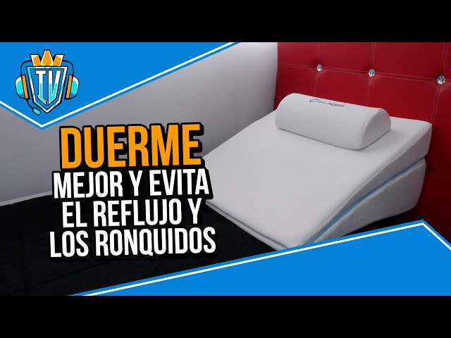 Vídeo relacionado con InnovaGoods Almohada Threllow, Almohada Triangular Multiposición de Doble de Cuña, Almohada con Memory Foam, Almohada de Diseño Ergonómico, Ayuda al sueño, Descanso, Postura (60x40x24cm)