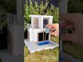 Building A Mini Pool Villa With Tiny Bricks And Concrete