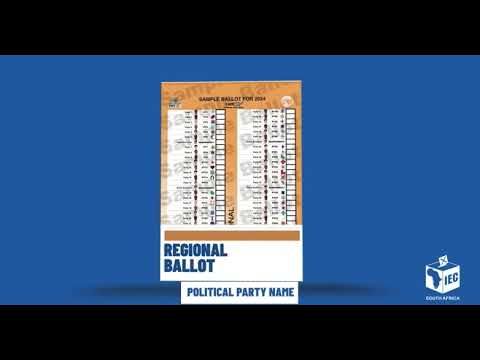 KNOW YOUR 3 BALLOTS: ELECTIONS 2024 SOUTH AFRICA
