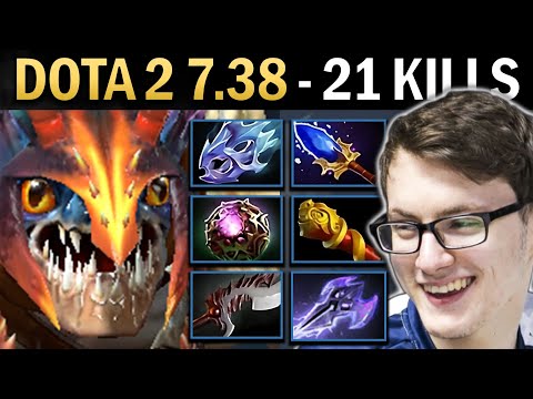 Slark Gameplay Miracle with 21 Kills and Octarine - TI14