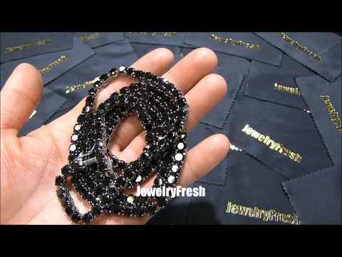 VVS Flawless Black Lab Diamond 115 Carat Chain by Jewelry Fresh
