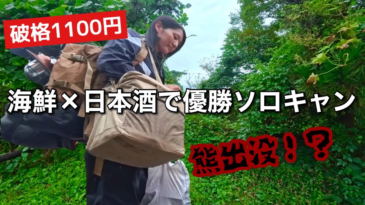 1100円なのに最高…と思ったら熊が出る場所だった【糸魚川ソロキャン】