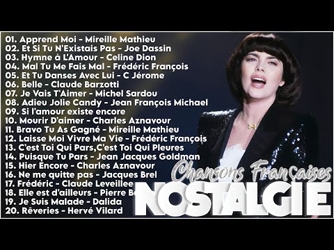 ⚡Les 100 Plus Belles Chansons Francaise en Tous les temps - Mike Brant, Dalida, Frédéric François