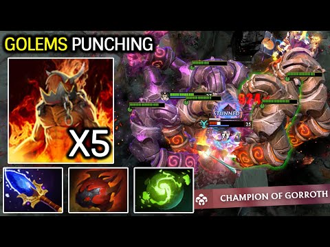 GOLEMS PUNCHING – WARLOCK IS THE NEW META MONSTER! Dota 2