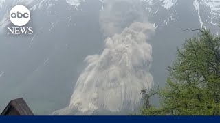 Swiss glacier collapse buries mountain village