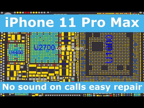 iPhone 11 Pro Max no sound on calls, easy repair, pseudo soldering - Advanced Motherboard Repair