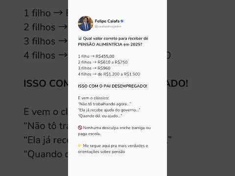 URGENTE: Descubra o VALOR CORRETO da PENSÃO ALIMENTÍCIA que seu FILHO MERECE! VEJA AGORA!