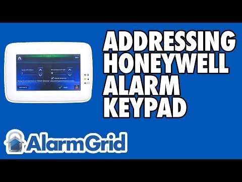 Addressing a Honeywell Alarm Keypad