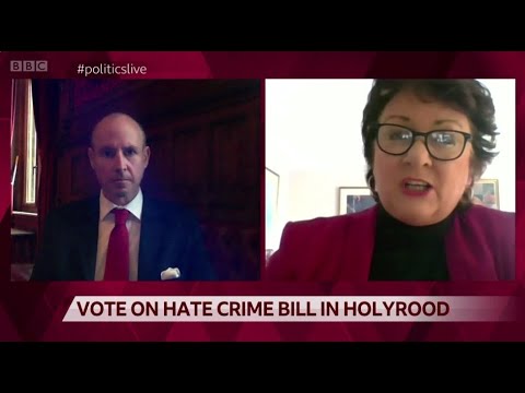 The Hate Crime Bill is discussed on BBC Politics Live