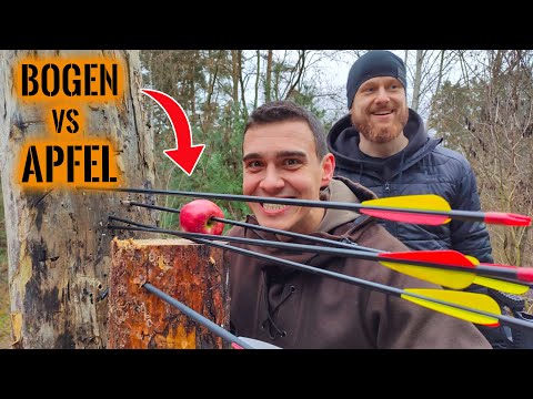 BOGEN vs APFEL mit Fritz Meinecke - Trifft man ein so kleines Ziel? | Survival Mattin