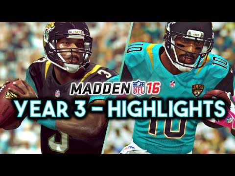 Madden 16 Jaguars Connected Franchise Year 3 - Season Highlights & Touchdowns! Ep.66