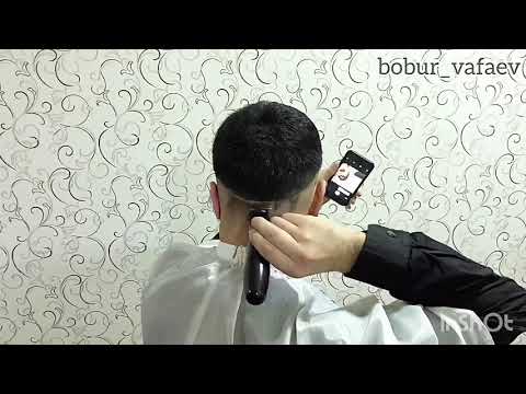 Bobur Vafaev сам себя стрижёт ✂️ Samarkand Uzbekistan Barbershop💈 Eleven