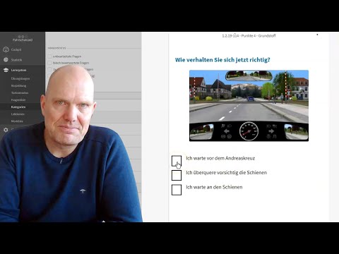 Exam - Theory questions on level crossings - Safe driving license - Learning for driving school