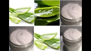 Aloe Vera Cream For Face, Skin & Hair / With Two Ingredients.