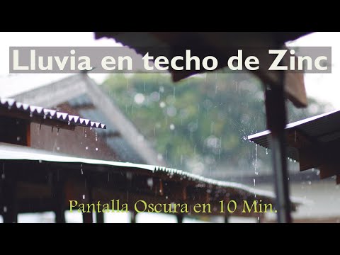 Lluvia en Techo de  Zinc con Truenos - Para Dormir Tranquilo