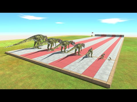 Carnivore Dinosaurs Different Size - Animal Revolt Battle Simulator