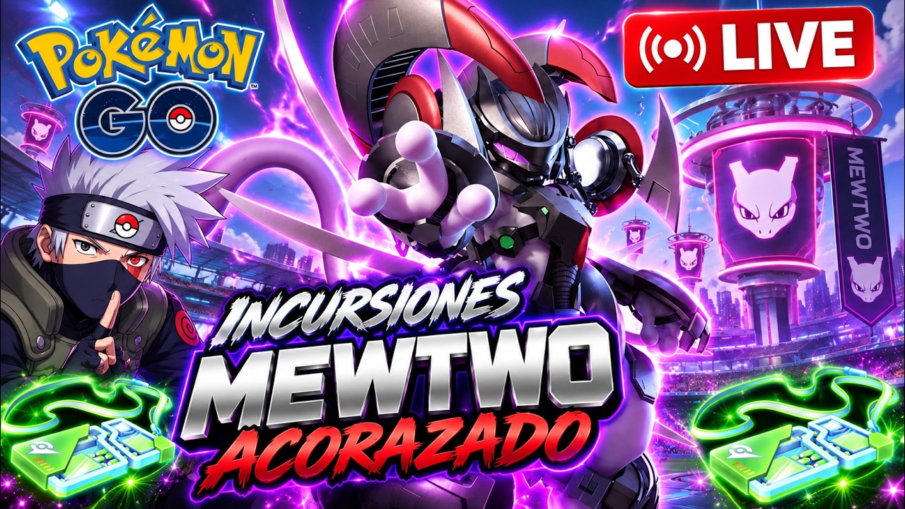 🚨MEWTWO ACORAZADO en INCURSIONES🔥¡Vamos el 100% IV! | Pokémon GO