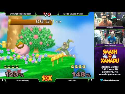 S@X Weekly - Thumbswayup (Captain Falcon) Vs  Voodoo (Falco) Melee Singles Bracket - SSBM