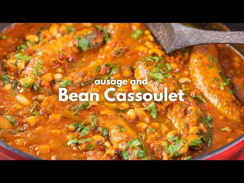 The MOST Budget-friendly Easy One Pot Dinner | Sausage & Beans Cassoulet