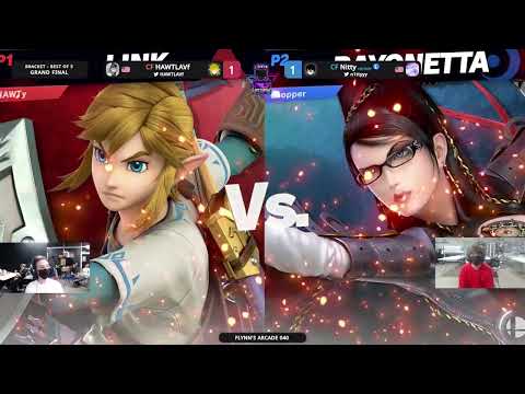 Flynn's Arcade 040 Grand Finals - Hawtlavf (Link) Vs. Nitty (Bayonetta) SSBU ULTIMATE