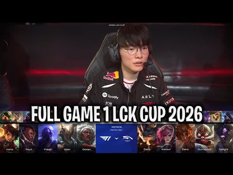 T1 vs HLE GAME 1 LCK CUP 2026 W1D3 | T1 vs HANWHA LIFE G1 LCK 2026
